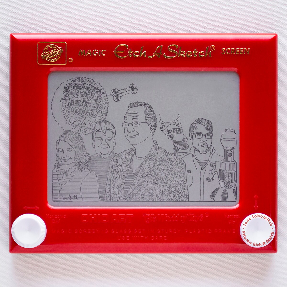 Van Gogh Starry Night Signed Etch A Sketch Art Print pick Your Size 