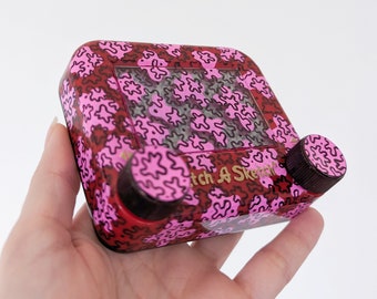 Pink Blob Doodle | Etch A Sketch Doodle Skulptur | erschwingliche Originalkunst