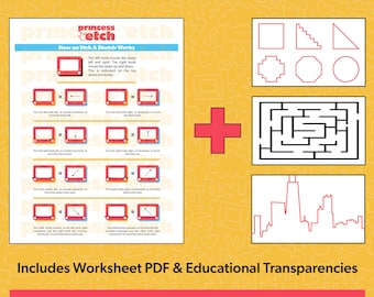 Etch A Sketch Workshop Klasse Lieferungen | Beinhaltet Arbeitsblatt & Lernfolien