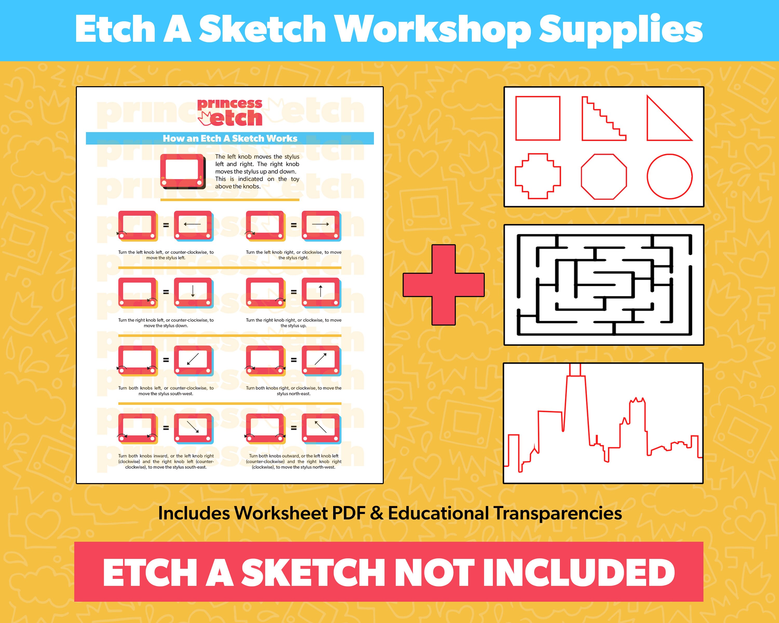 Etch A Sketch Mini Pocket 60th Anniversary Drawing Doodle