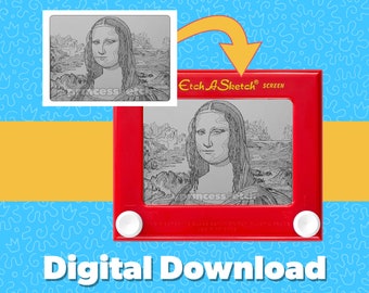 Mona Lisa Etch A Sketch Aufkleber: Buddy der Elf inspiriert (digitaler Download)