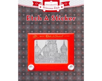 Etch A Sketch Sticker Series 2 4-pack Retro Sticker Nostalgic Sticker Toy  Sticker 