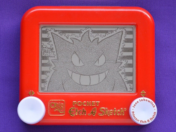 Gengar Pokemon Etch A Sketch Art Genwunner Art Geek Nerd Etsy Gengar Pokemon Etch A Sketch Art Genwunner Art Geek Nerd Etsy