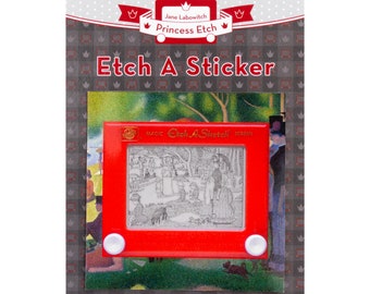 Seurat Etch A Sketch Art Sticker: Sonntag auf la Grande Jatte