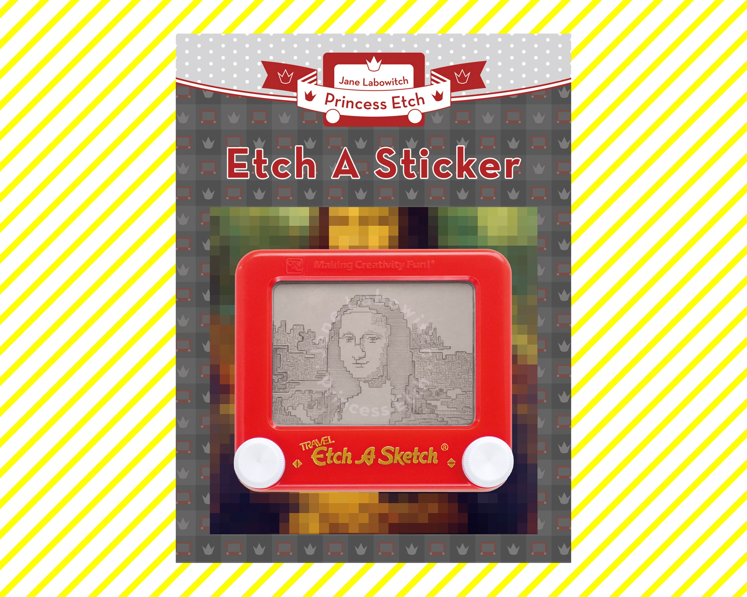 8 bit Mona Lisa Etch A Sketch, I finished this Etch A Sketc…