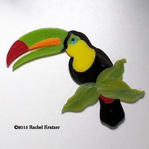 Mosaic Stained Glass Toucan Kit: DIY Tropical Bird Wall Art
