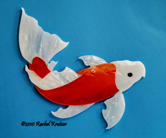 Precut Stained Glass Butterfly Koi Fish Art Kit Mosaic Inlay Water Garden Pond Stepping Stone Tile Table Suncatcher Wall Art Decor