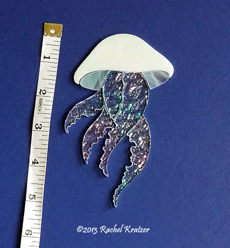 JELLYFISH Mosaic Stained Glass Art Craft Kit IRIDESCENT Etsy