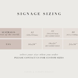 Minimalist Wedding Welcome Sign, Welcome Sign Template for Modern ...