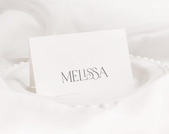 Bruiloft namen plaatskaarten voor moderne wo, bewerkbare bruiloft zitplaats, minimalistische wo tafel zitplaatsen, instant download, JADE SET