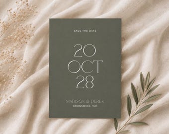 Plantilla para guardar la fecha, Tarjetas para guardar la fecha de boda, Plantilla para guardar la fecha en Canva, Tarjeta de anuncio de boda, Descarga instantánea imprimible, JADE SET