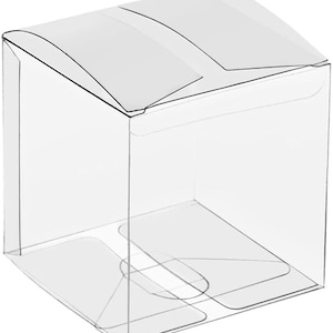 3 x 3 x 3 Clear Boxes, Pack of 10