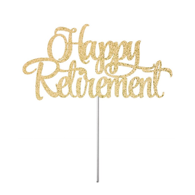 happy retirement cake topper retiring from job job etsy