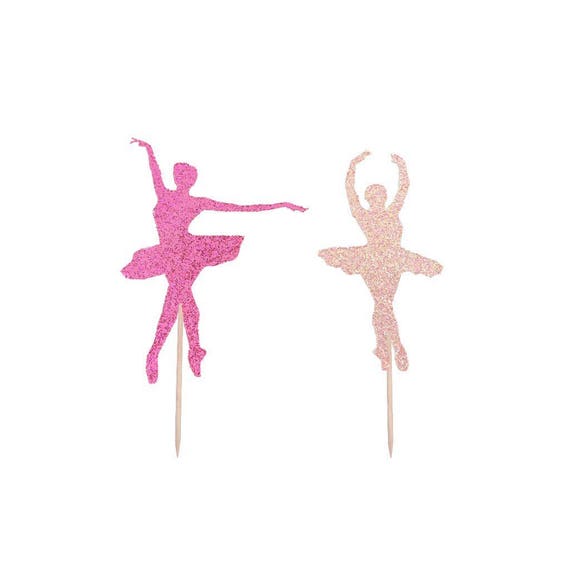 Ballerina Cupcake Toppers Ballet Dance Toppers Dance | Etsy