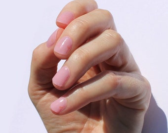 Fleckled Pink Semi-Cured Nail Wraps