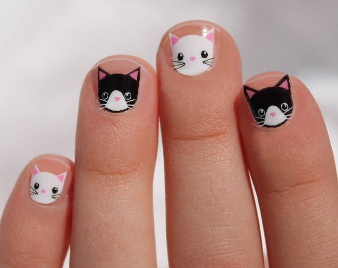 Kitty Love Kids Nail Wraps Etsy