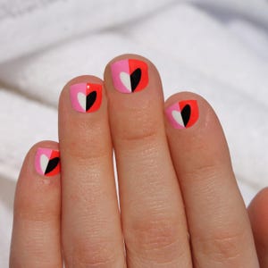Hot Heart Kids Nail Wraps