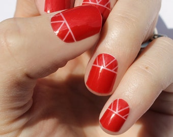 Red Indio Heat Activated Nail Wraps