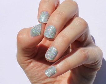 Clubbin Silver Semi-Cured Nail Wraps