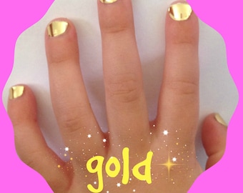 Silver & Gold Kids Nail Wraps