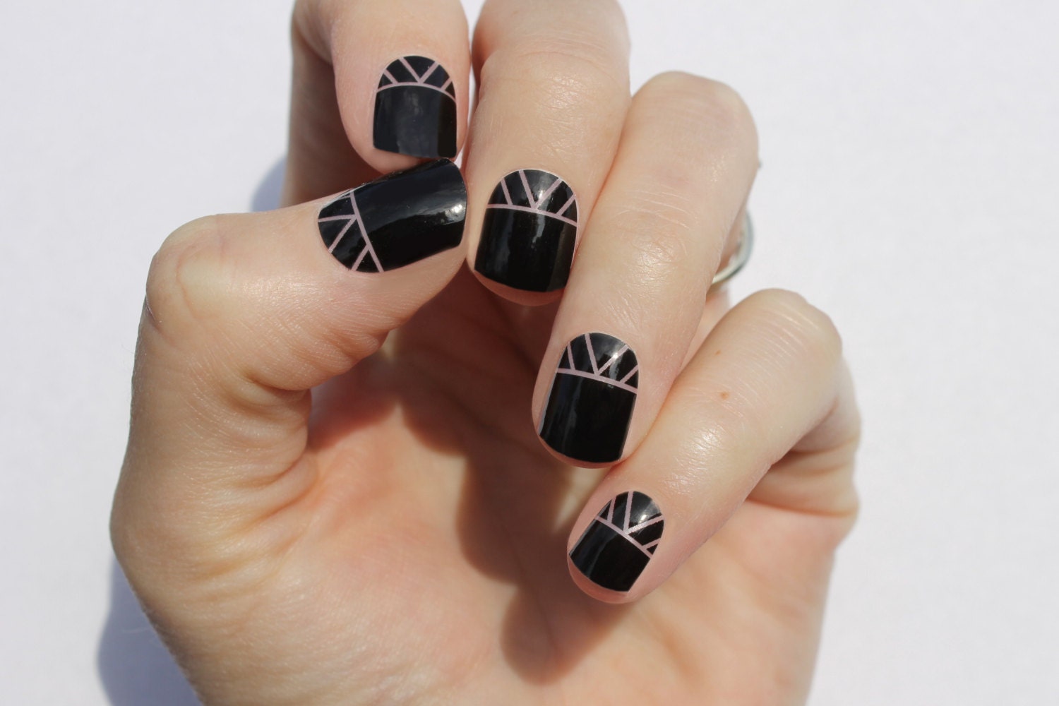 Black Indio Nail Wraps Etsy