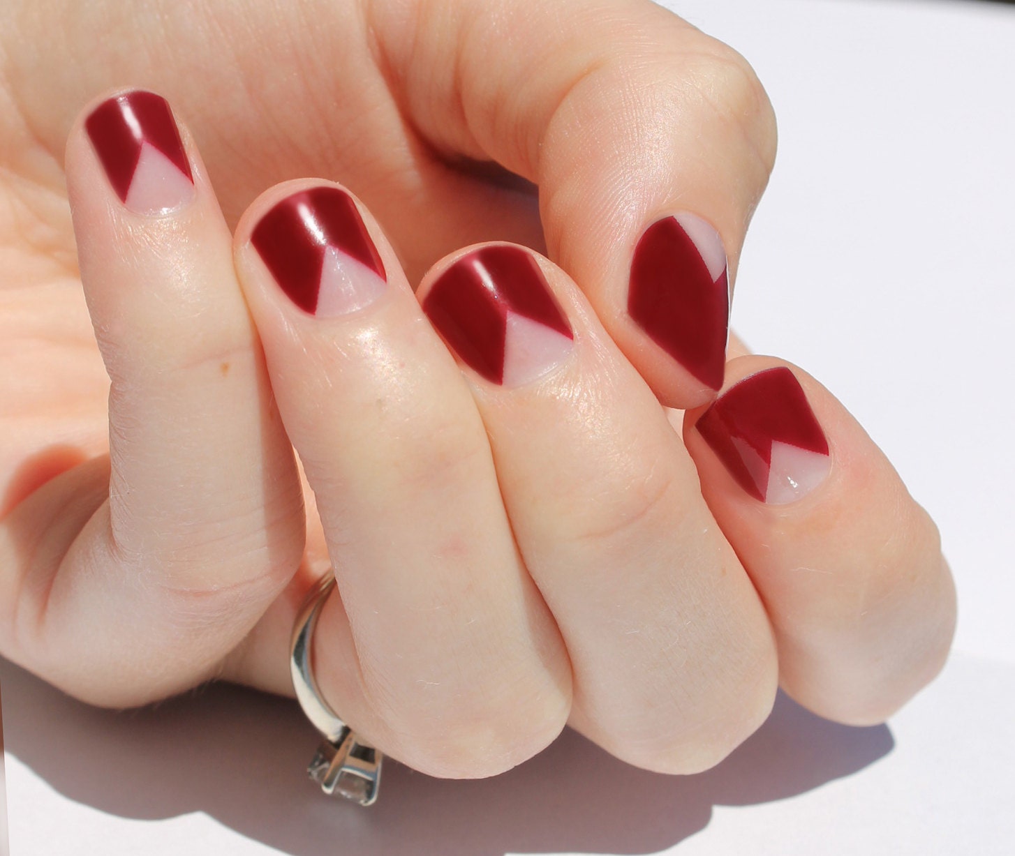 Wine Elle Heat Activated Nail Wraps - Etsy