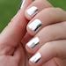 Solid Silver Heat Activated Nail Wraps