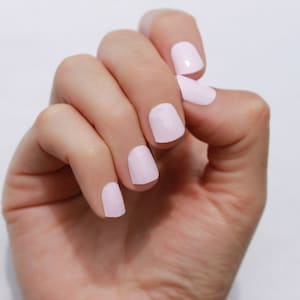 Solid Whisper Pink Heat Activated Nail Wraps