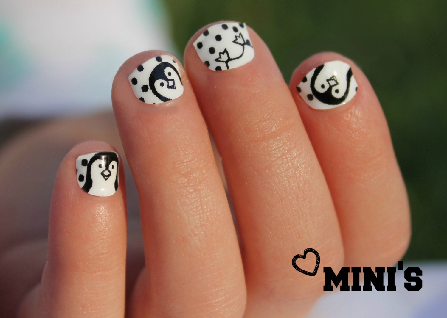 Penguin Kids Nail Wraps - Etsy