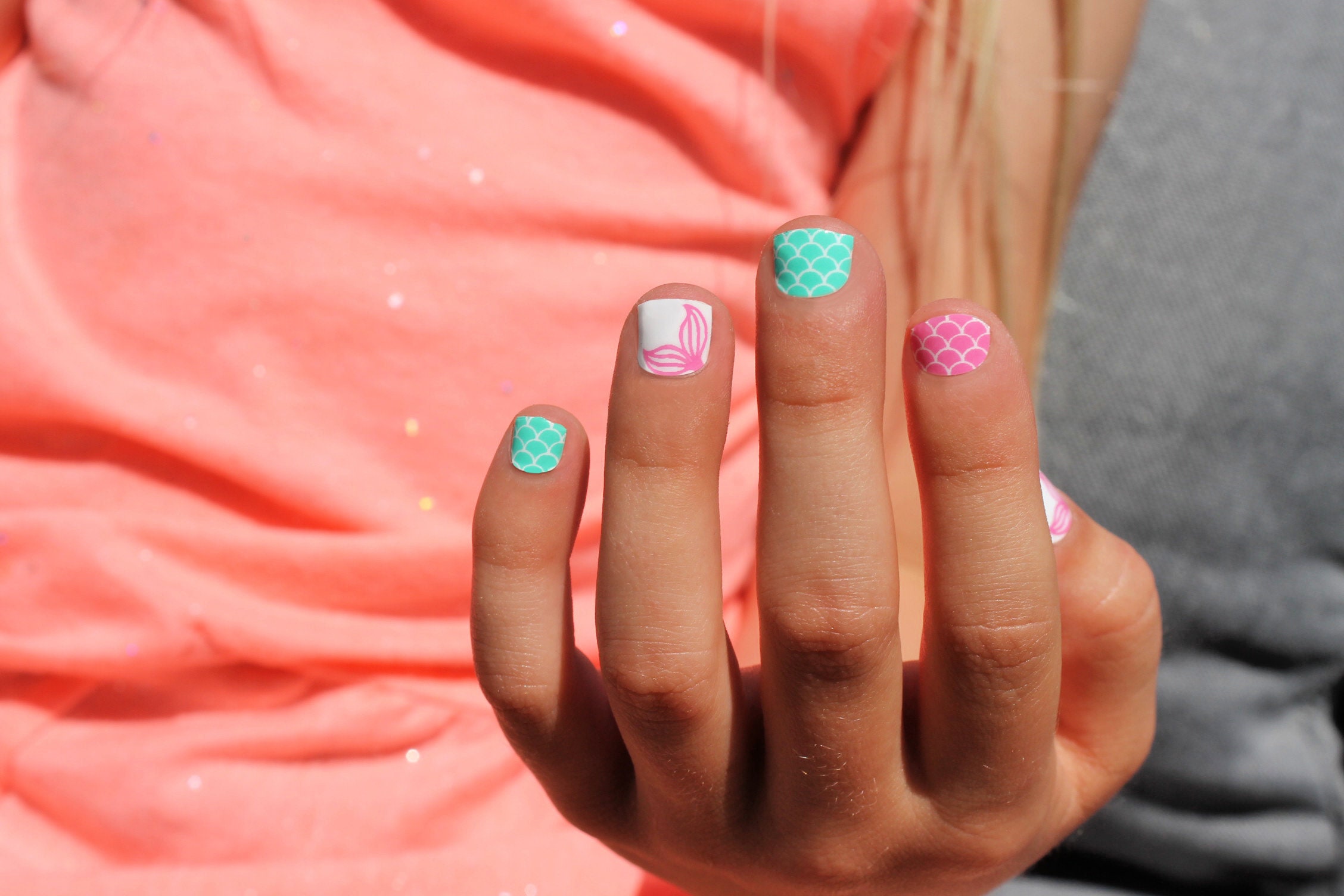 Mermaid Kids Nail Wraps - Etsy