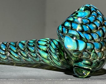 Sea Slyme Mini Sherlock Glass Pipe: Galaxy Black Sparkle, Golden Jackpot, Emerald Green, Jappeglass