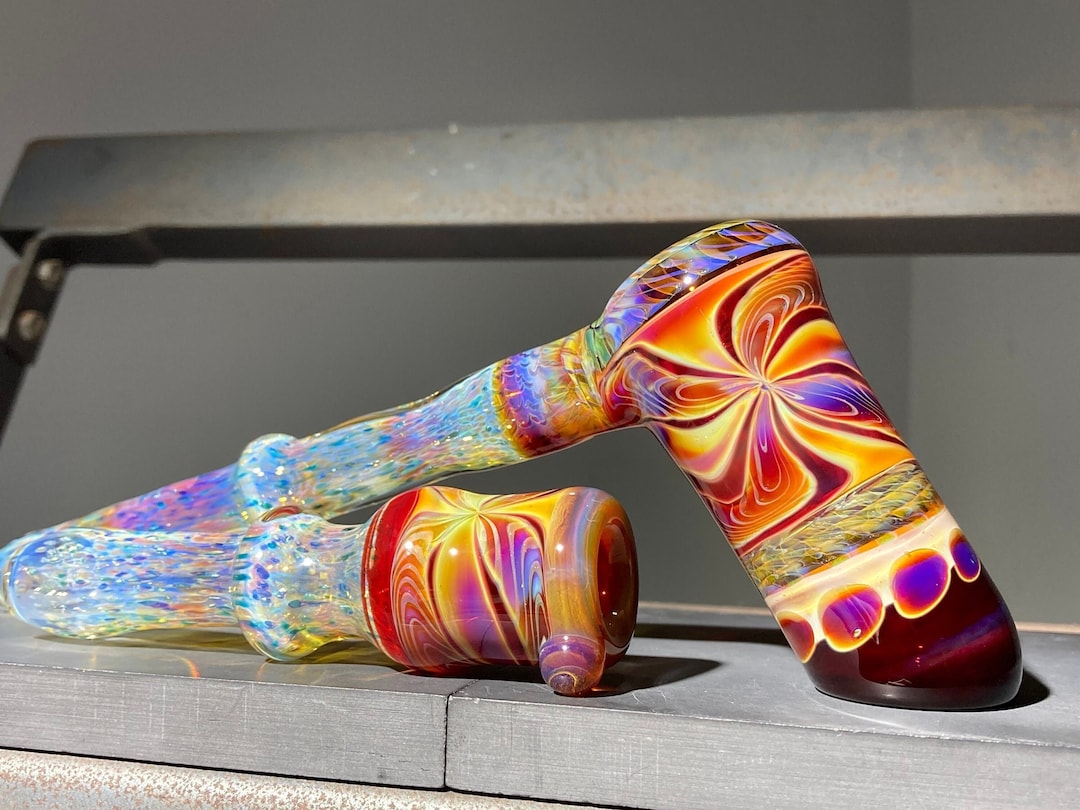 キラキラcaramel lumpy pipe Candy Stud Glass Spoon Pipe | Cheefkit