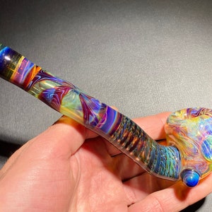 Sherlock Glass Pipe // Layered Earth Tone Fade Color Change Pipe with 2-layer reversal // Spun Cane Heady Layers // JappeGlass