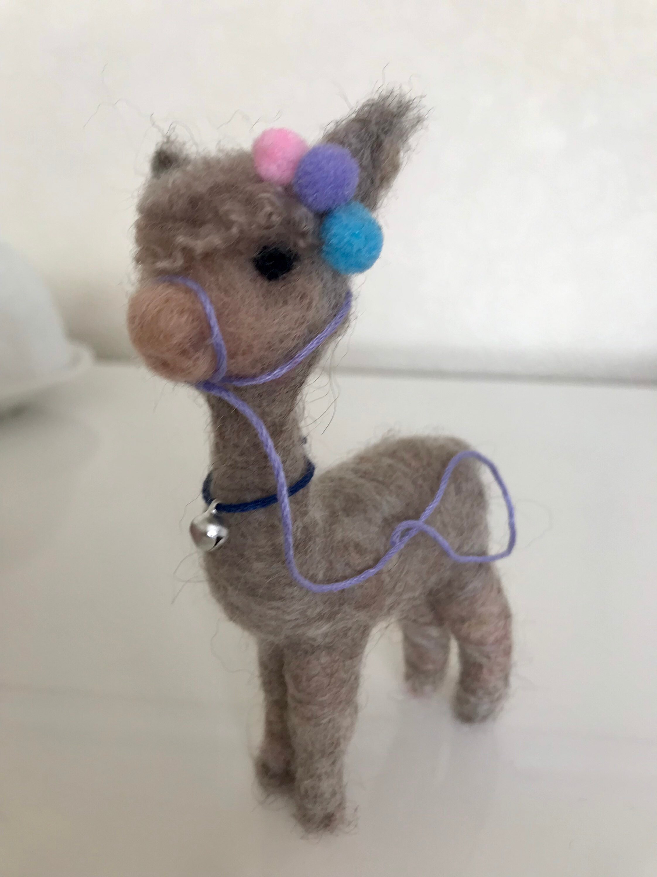 Alpaca alpaca fleece needle felt ornament Etsy