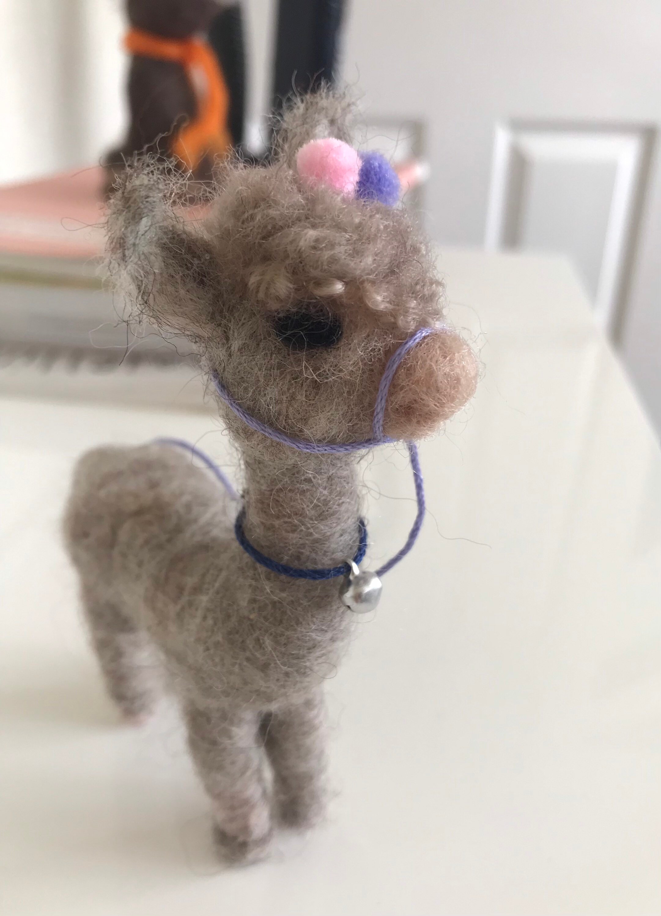 Alpaca alpaca fleece needle felt ornament Etsy