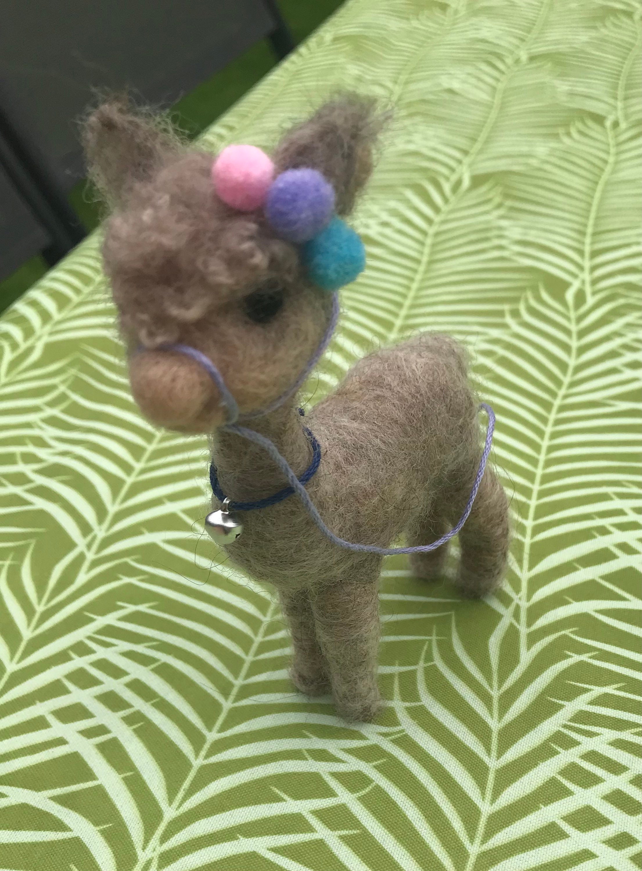 Alpaca alpaca fleece needle felt ornament Etsy
