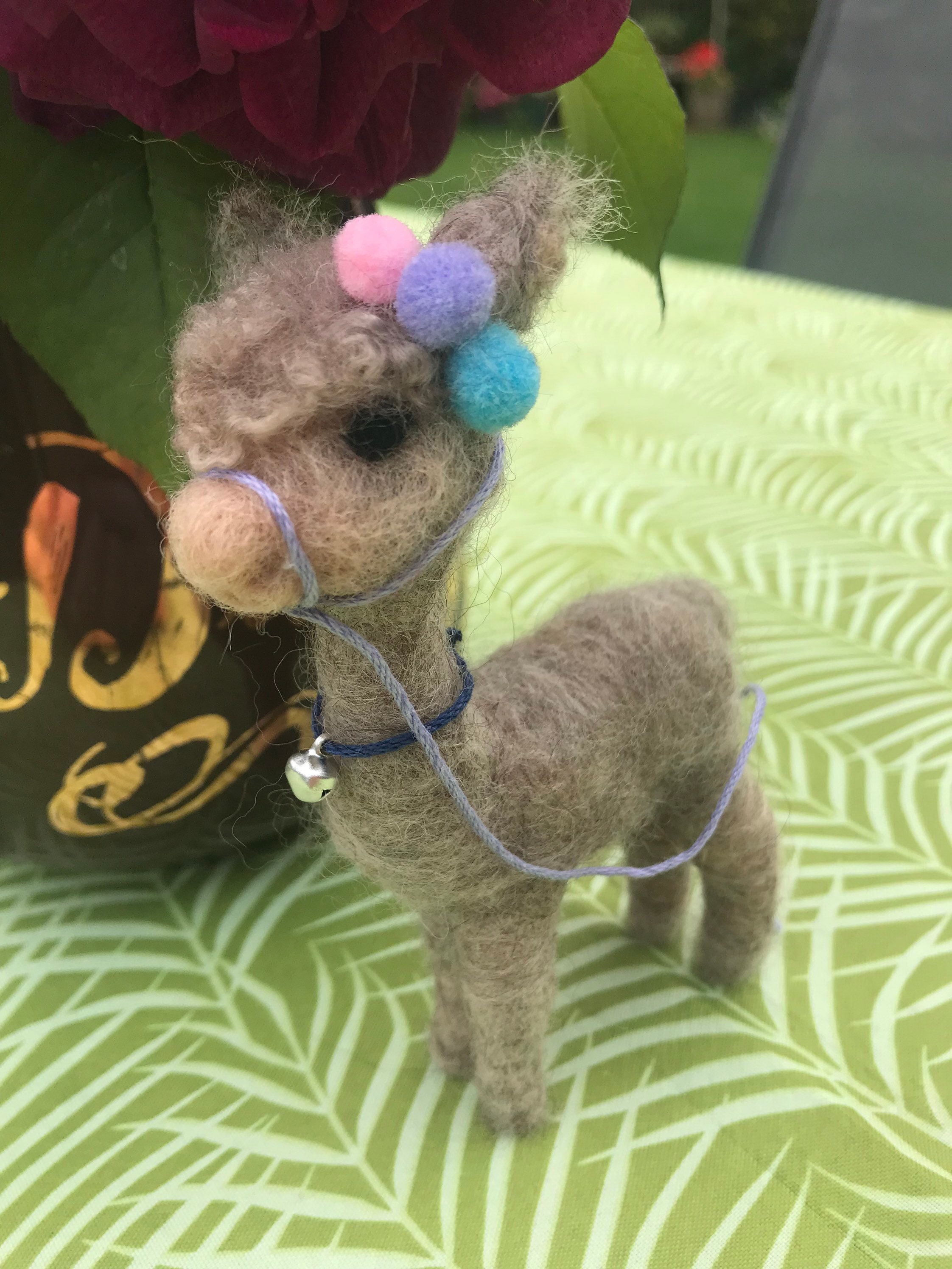 Alpaca alpaca fleece needle felt ornament Etsy