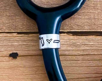 Stethoscope with US State Charm Aluminum Charm Nursing Student Med Grad Nursing Gift Graduation Gift Custom New Nurse Stethoscope Charm