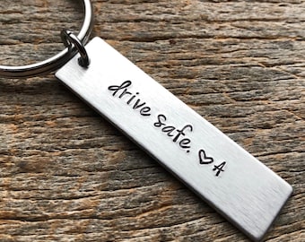 Drive Safe Keychain Etsy