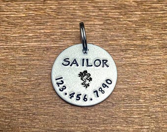 Name Pet ID Tag For Dog, Pet Gift, Dog Collar Name ID Tag , Dog ID Tag ,  Animal Name Tag , New Pet Gift, Medium Size Dog Collar Tag