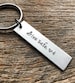 Drive Safe With Initial No Other Customization  Hand Stamped Light Weight  Aluminum key chain Boyfriend/ Husband / Wife / Travel 