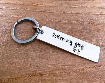 You're My Guy New Driver Cute Keychain Gifts to Drive Safe With for Long Distance Relationships Boyfriend Girlfriend Graduates Custom Grads