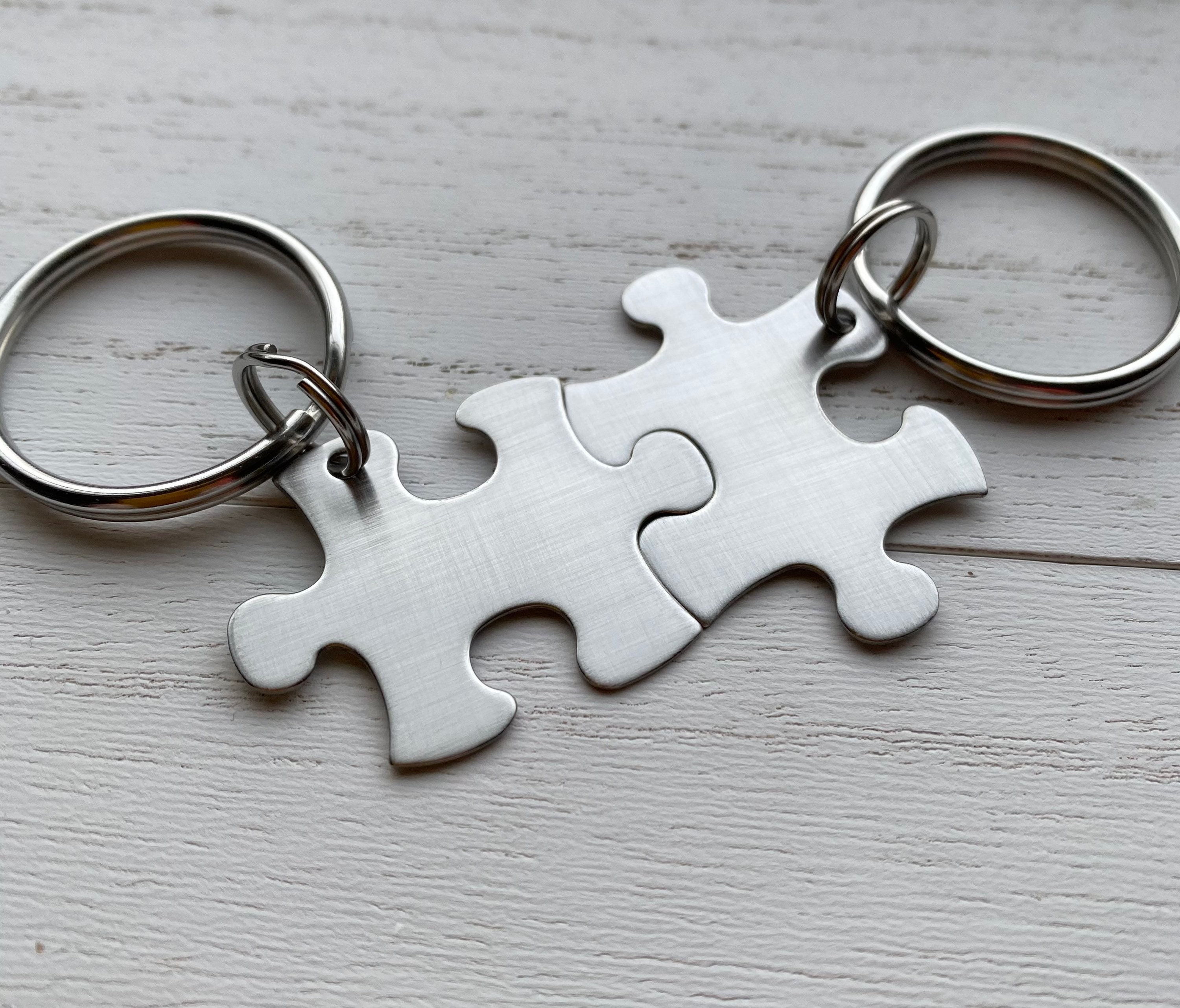 Blank Puzzle Piece Key Chain Non-Customizable Anniversary Wedding  Graduation Bridesmaid Puzzle Piece will Come Blank single keychain