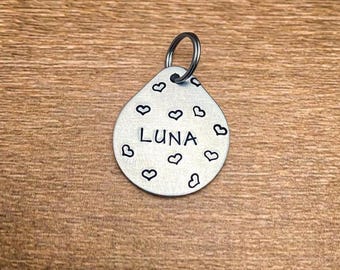 Custom Pet ID Tag For Dog, Pet Gift, Dog Collar Name ID Tag , Dog ID Tag ,  Animal Name Tag , New Pet Gift, Medium Size Dog Name Collar Tag