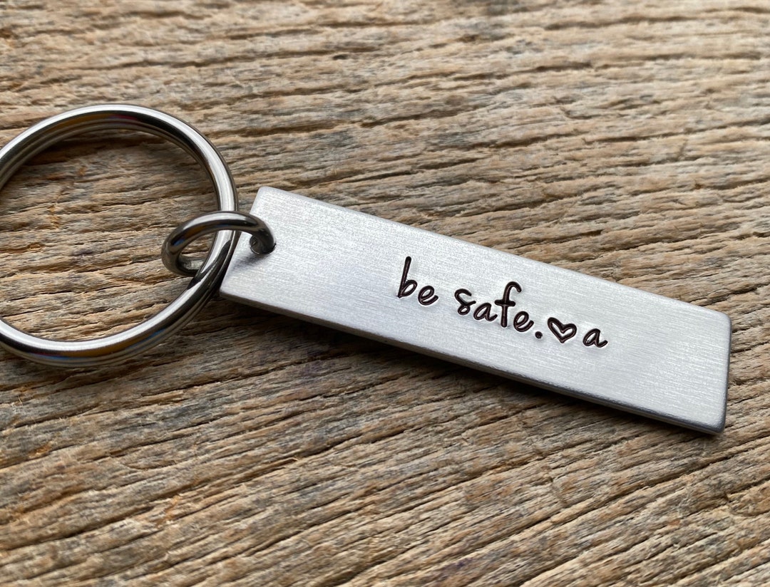 Be Safe With Initial No Other Customization Hand Stamped Light Weight ...