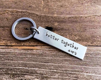 Better Together with Custom Couples Initials Anniversary Boyfriend Girlfriend Special Dating Gift for Him For Her
