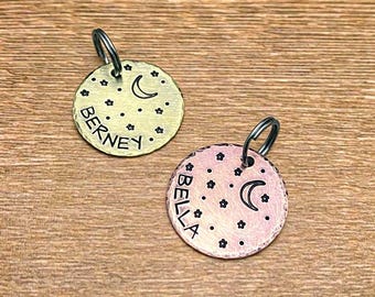 Personalize Pet ID Tag For Dog, Pet Gift, Dog Collar Name ID Tag, Dog ID Tag,  Animal Name Tag, New Pet Gift, Medium Size Dog Collar Tag