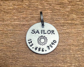 Name Pet ID Tag For Dog, Pet Gift, Dog Collar Name ID Tag , Dog ID Tag ,  Animal Name Tag , New Pet Gift, Medium Size Dog Name Collar Tag