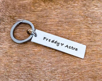 Name Keychain New Driver Budget Gift Cute Key Chain Anniversary Long Distance Relationship Boyfriend Girlfriend Wedding Party Favor