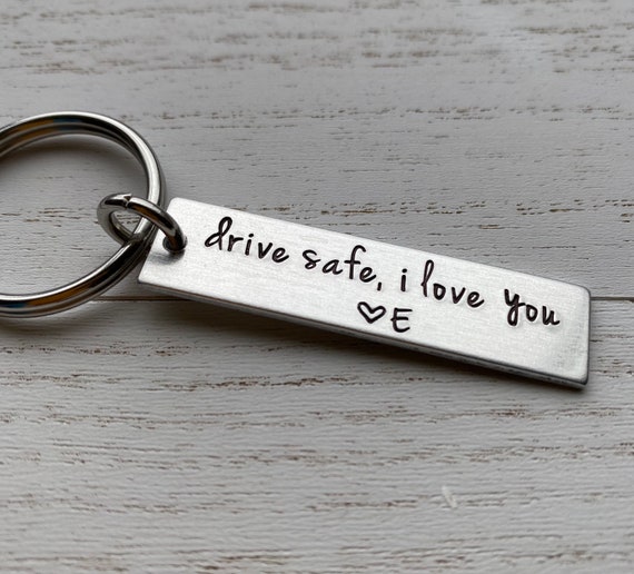 PG Drive Safe Mom Keychain Two Sided / Square